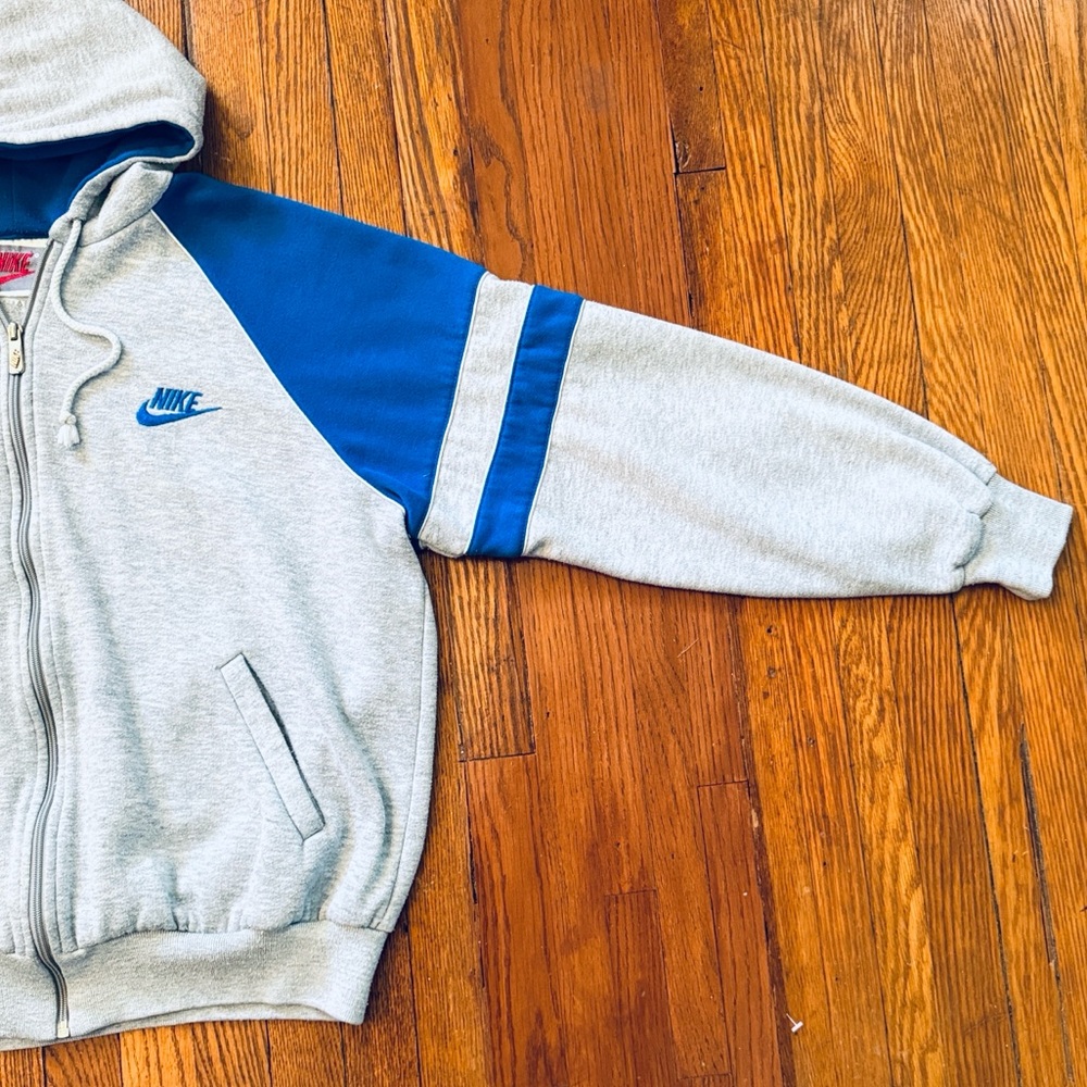 RARE 1987 Nike Vintage Zip-Up Hoodie / Hooded Sweatshirt - Picture 5 of 15